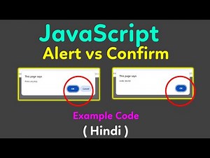 How to use alert and confirm box in javascript | Confirmation box in JavaScript | JS Dialog box