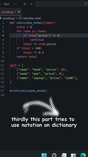 Can You Fix This Python Checkout System? 🐍 #coding #python