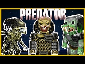 Minecraft - MUTANT PREDATORS TAKE ON THE MARINES TO SEE WHO IS THE STRONGEST (AVP MOD PREDALIEN)