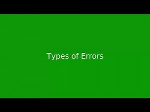 Chapter 2: Types of Errors in Java Programs
