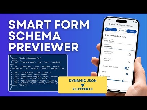 Smart Form Schema Previewer in Flutter || Build Dynamic JSON-Based Forms in Minutes