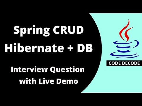 Spring Boot CRUD Example || Hibernate(JPA) + MySql || Spring Boot Interview Questions (Live Demo)