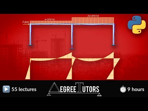 [1/3] Beam & Frame Analysis using the Direct Stiffness Method in Python | DegreeTutors.com
