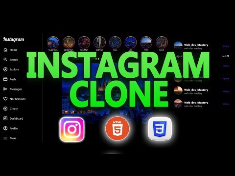 Instagram Clone Using HTML & CSS 2026 | Project - 2 | Full Stack Web Development Course #19