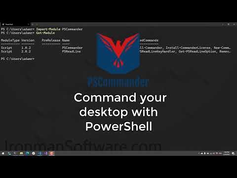 PSCommander - Command your desktop with PowerShell