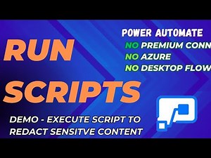 Run JavaScript from Power Automate - Auto-Redact SharePoint Data (No Azure or Premium Hack)