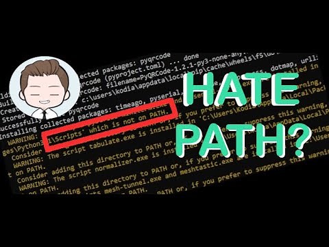 How to add the python scripts directory to PATH