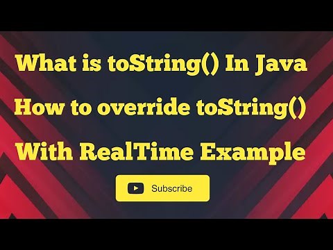 What is toString() Method in java and how to override toString method