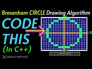 Bresenham Circle Drawing Algorithm in C++ | Computer Graphics Program Explained