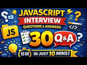 JavaScript Interview Questions & Answers | Most Asked in 10 Minutes #interview