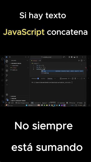 Esto parece una suma… pero JavaScript hace otra cosa 😱