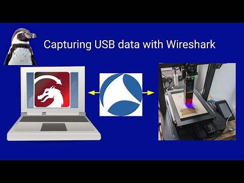 Capturing USB traffic with Wireshark (sniffing USB data) - Viewing LightBurn to Laser Cutter GCode