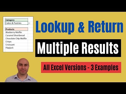 Lookup and Return Multiple Values - All versions + Bonus Trick