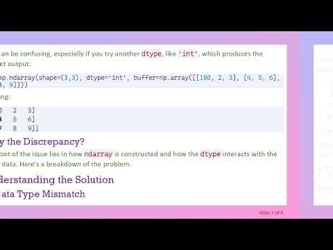 Understanding dtype and Buffer Issues in NumPy's ndarray Creation