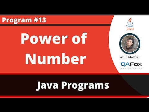 Java program to find the power of a number