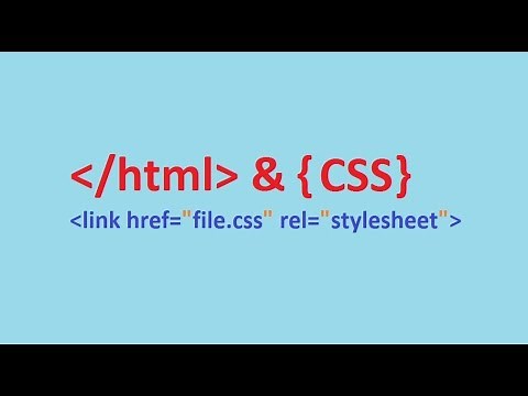 How to attach CSS file in HTML file | How to link CSS to HTML document using notepad++