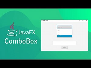 JavaFX and Scene Builder - ComboBox