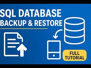 SQL Database Backup & Restore Tutorial | Full Step-by-Step Guide for Beginners | LearnWithRehan