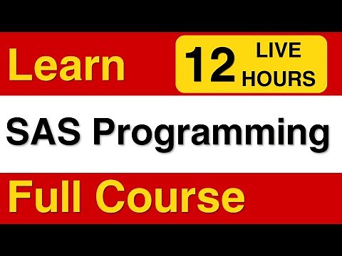 SAS Programming Full Course | Learn SAS for Data Analytics | SAS Programming Tutorial for Beginners