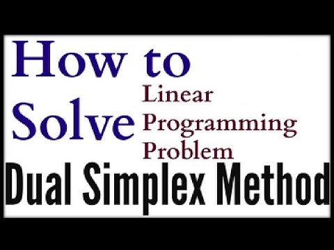How to solve dual simplex problems شرح بحوث العمليات سيمبليك duality in linear programming