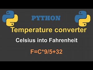 Temperature converter Celsius to Fahrenheit by python