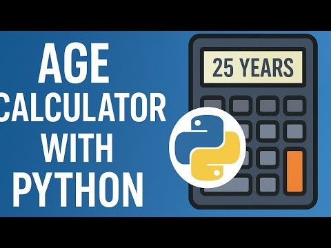 Make an Age Calculator in Python – 40 Minute Beginner Project! +GitHub source code #pythonproject