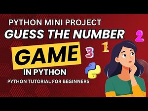 Python Mini Project Guess the Number Game in Python | Python Tutorial for Beginners #python #coding