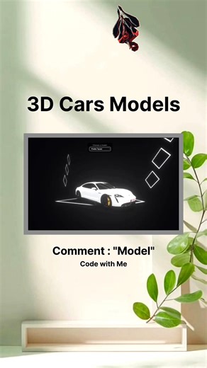 3D Car Model Animation 😍 | Build Stunning 3D Cars Website using HTML CSS & JS 🚀