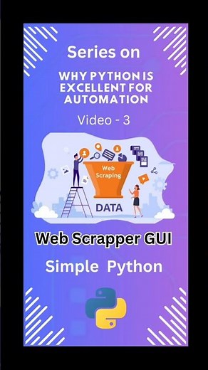 Build a Web Scrapper with Python & GUI in 60 Seconds #python #programming #webscraping