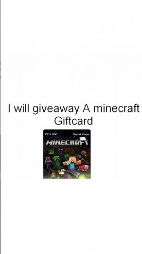 Minecraft Giveaway - Get Minecraft Giftcard/Redeem code For FREE