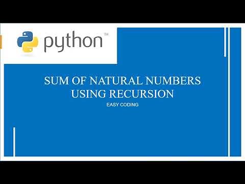 Python Program To Find The Sum Of Natural Numbers using Recursive Functions|Python Begginer Programs