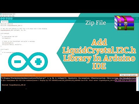 How To Install LiquidCrystal I2C Library for Arduino IDE | Arduino LCD I2C Tutorial | Arduino