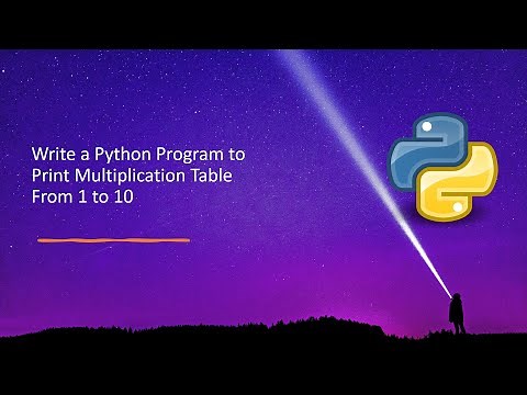 Write a Python Program to Print Multiplication Table From 1 to 10