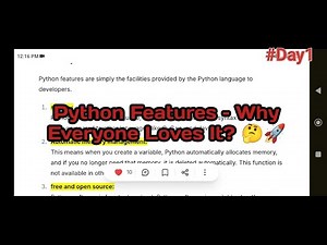 Python Features Explained – Why It’s So Powerful? 🐍🚀
