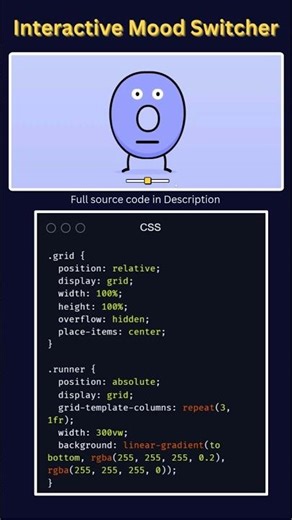GSAP SVG Animation Slider 🔥 | Mood Switch UI with HTML CSS JavaScript