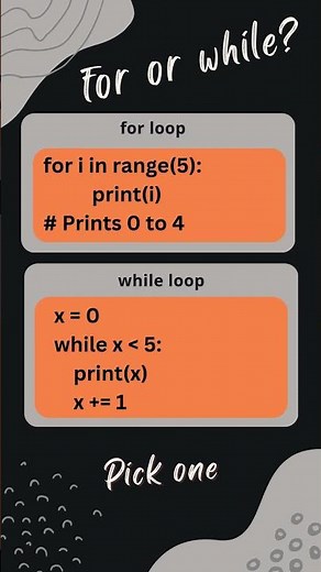 For Loop vs While Loop in Python 🔄 | Key Differences in 30 Seconds!