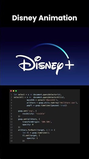 INSANE Disney Logo Animation Using JavaScript!