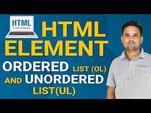 HTML Element Order list (ol) and Unordered list (ul) | HTML List