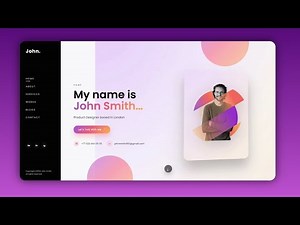 #1 🔥Build a Stunning Personal Portfolio Website Using HTML, CSS & JavaScript | Step-by-Step Tutorial