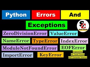 Errors and Exceptions in Python | CBSE Class 11 and 12 Computer Science