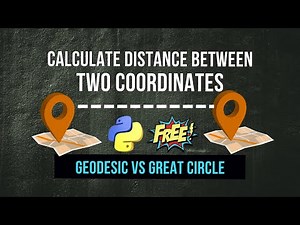 Calculate Distance Between Two Coordinates in Python (Geodesic vs Great Circle)