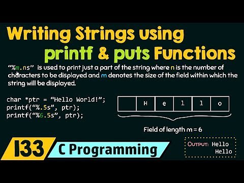 Writing Strings using printf and puts Functions