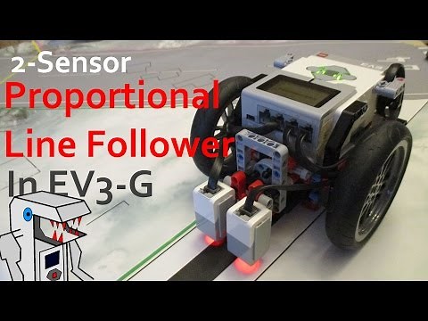 How to Make a 2 Sensor Proportional Line Follower in EV3-G