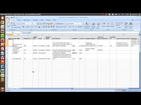 Defect Tracking Template Xls