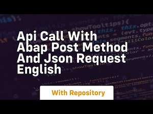 Api call with abap post method and json request english
