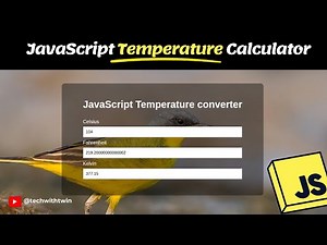 Build a JavaScript Temperature Converter 🔥 | Celsius to Fahrenheit & Kelvin (Beginner Project)