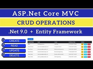 CRUD Operations in ASP.NET Core MVC using Entity Framework Core
