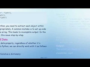 How to Print Each JSON Array Individually in Python