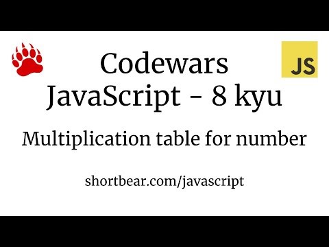 Codewars - Javascript - Multiplication table for number