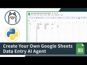 Build Your Own Google Sheets Data Entry AI Agent With Python And Ollama | Python Project